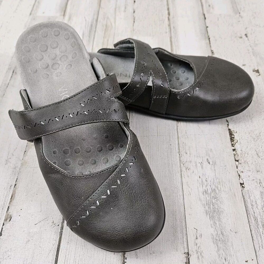 Vionic Rest Twain Arch Support Comfort Slip On Mary Jane Lagenlook Sandals Sz 7